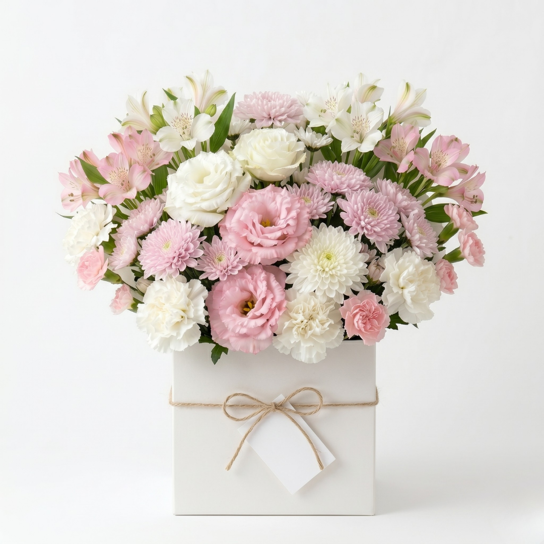 Blush bouquet — Soft pinks & whites